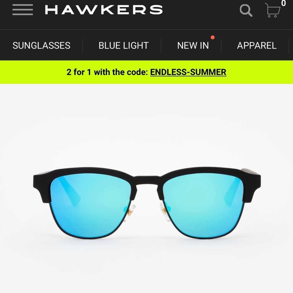 Hawkers Polarized Blue Mirror Sunglasses - Picture 7 of 14